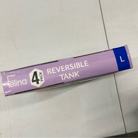 Reversible Necklines Tank 4-Pack Large - Picture 4 of 5